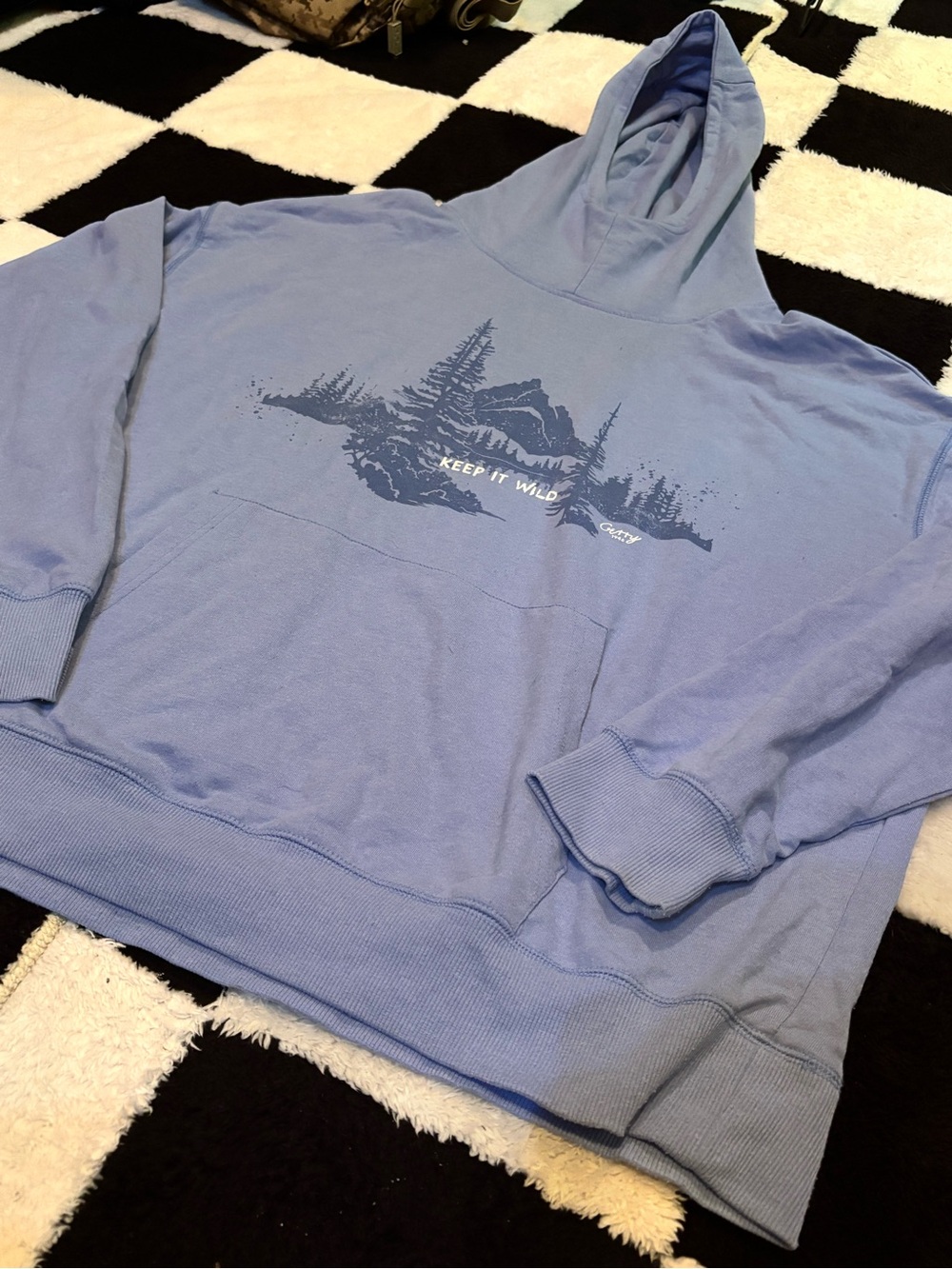 Gerry Weber Light Blue Hooded Sweatshirt with Nature Graphic